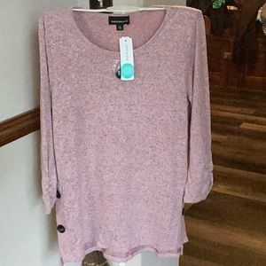 Fortune & Ivy Aubrie‎ button knit top. NWT. Retail 46